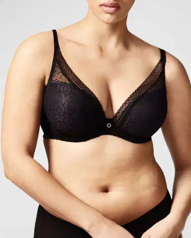 Chantelle Festivite Lace Plunge Bra, Bright Pink | Thumbnail 2 Chantelle Festivite Lace Plunge Bra, Bright Pink | Thumbnail 2