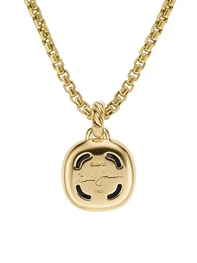 David Yurman Women's Albion Pendant in 18K Yellow Gold - Black Onyx | Thumbnail 2 David Yurman Women's Albion Pendant in 18K Yellow Gold - Black Onyx | Thumbnail 2