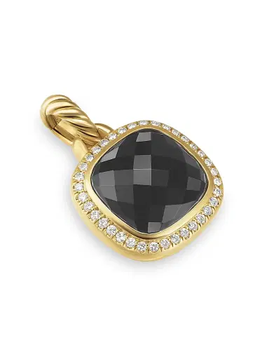 David Yurman Women's Albion Pendant in 18K Yellow Gold - Black Onyx | Thumbnail 3 David Yurman Women's Albion Pendant in 18K Yellow Gold - Black Onyx | Thumbnail 3