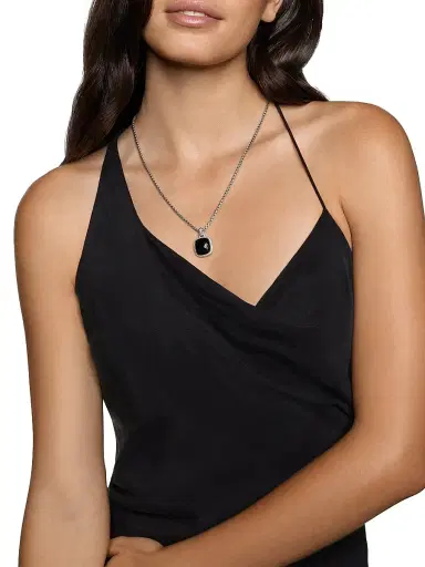 David Yurman Women's Albion Pendant in Sterling Silver - Black Onyx | Thumbnail 2 David Yurman Women's Albion Pendant in Sterling Silver - Black Onyx | Thumbnail 2