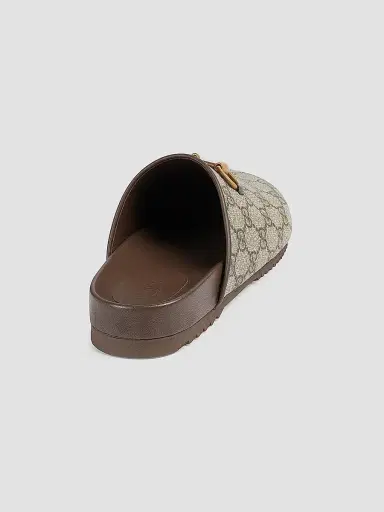 Gucci Women's Sol Monogram Coated Canvas Slides - Beige - Size 4.5 Sandals | Thumbnail 3 Gucci Women's Sol Monogram Coated Canvas Slides - Beige - Size 4.5 Sandals | Thumbnail 3