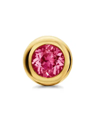 David Yurman Women's Bezel Set Stud Earrings in 18K Yellow Gold - Pink Tourmaline | Thumbnail 4 David Yurman Women's Bezel Set Stud Earrings in 18K Yellow Gold - Pink Tourmaline | Thumbnail 4