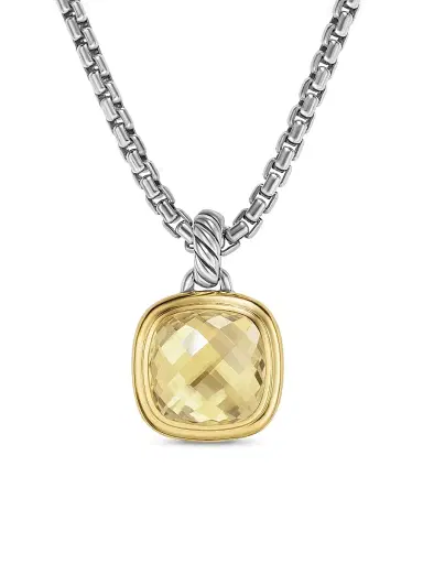 David Yurman Women's Albion Pendant in Sterling Silver - Champagne Citrine | Thumbnail 1 David Yurman Women's Albion Pendant in Sterling Silver - Champagne Citrine | Thumbnail 1