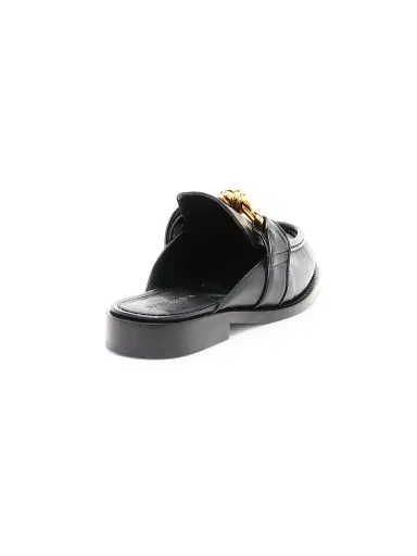 Bottega Veneta Women's Astaire Knot-Accented Leather Mules - Black | Thumbnail 3 Bottega Veneta Women's Astaire Knot-Accented Leather Mules - Black | Thumbnail 3