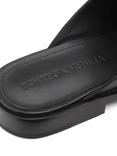 Bottega Veneta Women's Astaire Knot-Accented Leather Mules - Black | Thumbnail 6 Bottega Veneta Women's Astaire Knot-Accented Leather Mules - Black | Thumbnail 6