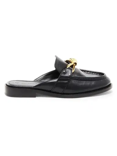 Bottega Veneta Women's Astaire Knot-Accented Leather Mules - Black | Thumbnail 1 Bottega Veneta Women's Astaire Knot-Accented Leather Mules - Black | Thumbnail 1