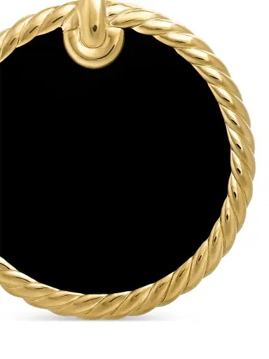 David Yurman Women's DY Elements Disc Pendant in 18K Yellow Gold - Black Onyx | Thumbnail 5 David Yurman Women's DY Elements Disc Pendant in 18K Yellow Gold - Black Onyx | Thumbnail 5