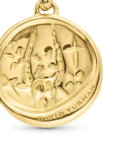 David Yurman Women's Zodiac Amulet in 18K Yellow Gold with Diamonds - Capricorn | Thumbnail 6 David Yurman Women's Zodiac Amulet in 18K Yellow Gold with Diamonds - Capricorn | Thumbnail 6