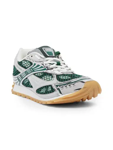 Bottega Veneta Men's Orbit Low-Top Sneakers - Biliard Silver - Size 10 | Thumbnail 2 Bottega Veneta Men's Orbit Low-Top Sneakers - Biliard Silver - Size 10 | Thumbnail 2