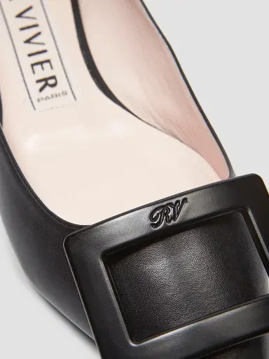 Roger Vivier Women's Gommettine Leather Flats - Black - Size 12 | Thumbnail 6 Roger Vivier Women's Gommettine Leather Flats - Black - Size 12 | Thumbnail 6