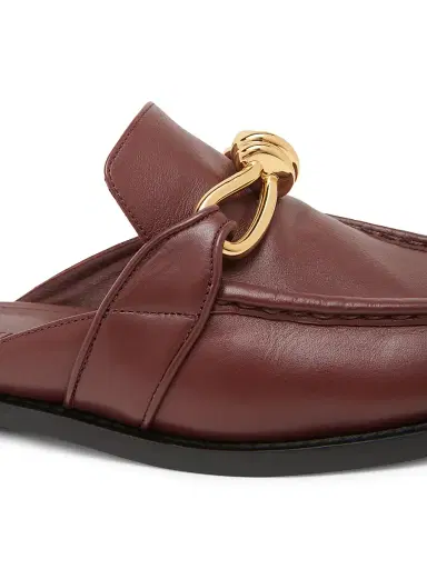 Bottega Veneta Women's Astaire Knot-Accented Leather Mules - Pinecone | Thumbnail 5 Bottega Veneta Women's Astaire Knot-Accented Leather Mules - Pinecone | Thumbnail 5