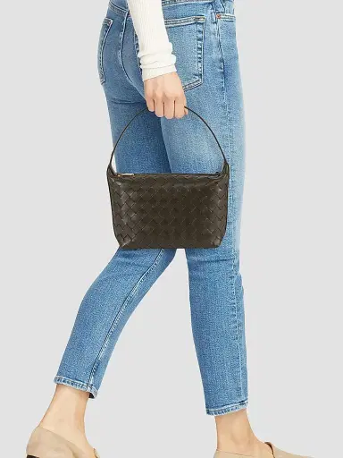 Bottega Veneta Women's Mini Wallace Leather Top-Handle Bag - Kaki | Thumbnail 2 Bottega Veneta Women's Mini Wallace Leather Top-Handle Bag - Kaki | Thumbnail 2