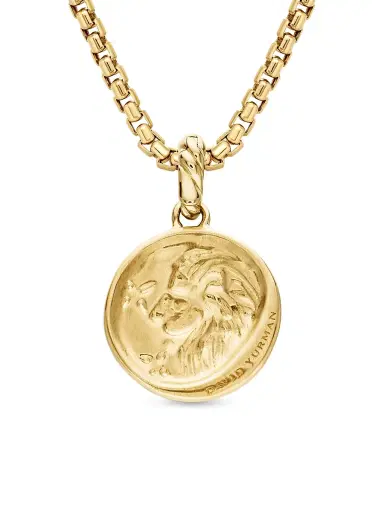 David Yurman Women's Zodiac Amulet in 18K Yellow Gold with Diamonds - Leo | Thumbnail 4 David Yurman Women's Zodiac Amulet in 18K Yellow Gold with Diamonds - Leo | Thumbnail 4