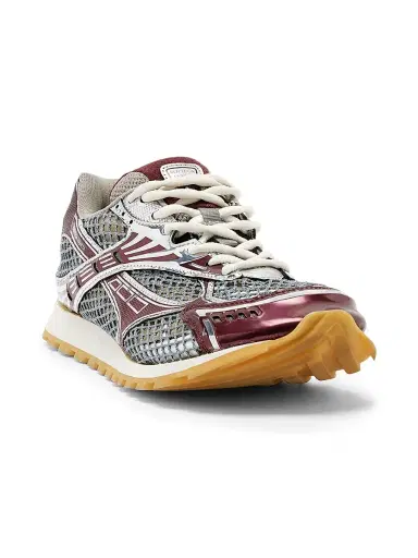 Bottega Veneta Women's Orbit Technical Mesh Sneakers - Merlot | Thumbnail 2 Bottega Veneta Women's Orbit Technical Mesh Sneakers - Merlot | Thumbnail 2