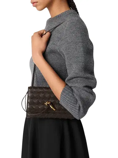 Bottega Veneta Women's Andiamo Intrecciato Leather Shoulder Bag | Thumbnail 2 Bottega Veneta Women's Andiamo Intrecciato Leather Shoulder Bag | Thumbnail 2