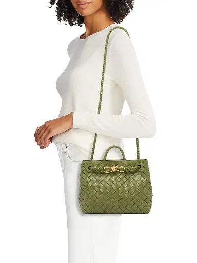 Bottega Veneta Women's Andiamo Small Intrecciato-Leather Top-Handle Bag | Thumbnail 2 Bottega Veneta Women's Andiamo Small Intrecciato-Leather Top-Handle Bag | Thumbnail 2