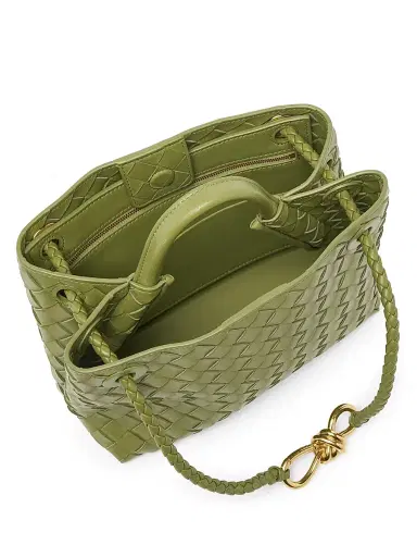 Bottega Veneta Women's Andiamo Small Intrecciato-Leather Top-Handle Bag | Thumbnail 4 Bottega Veneta Women's Andiamo Small Intrecciato-Leather Top-Handle Bag | Thumbnail 4