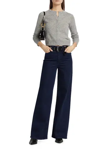 Joe's Jeans Women's by Dani Michelle Dani Cashmere Cardigan - Heather Grey | Thumbnail 2 Joe's Jeans Women's by Dani Michelle Dani Cashmere Cardigan - Heather Grey | Thumbnail 2