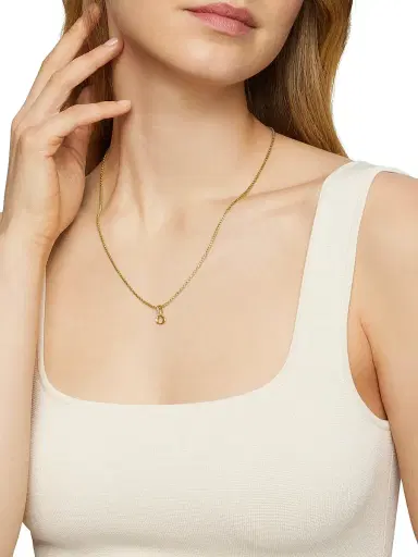 David Yurman Women's Pavé Initial Pendant in 18K Yellow Gold - Initial O | Thumbnail 2 David Yurman Women's Pavé Initial Pendant in 18K Yellow Gold - Initial O | Thumbnail 2