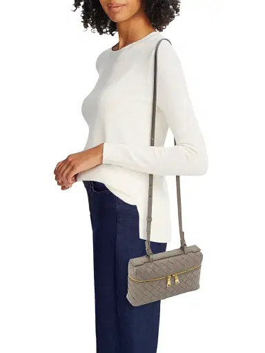 Bottega Veneta Women's Bang Bang Intrecciato Leather Crossbody Vanity Case Bag | Thumbnail 2 Bottega Veneta Women's Bang Bang Intrecciato Leather Crossbody Vanity Case Bag | Thumbnail 2