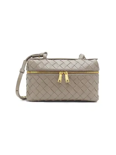 Bottega Veneta Women's Bang Bang Intrecciato Leather Crossbody Vanity Case Bag | Thumbnail 1 Bottega Veneta Women's Bang Bang Intrecciato Leather Crossbody Vanity Case Bag | Thumbnail 1