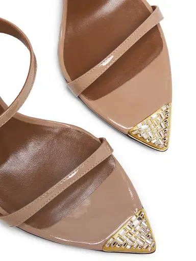 Giuseppe Zanotti Women's Intrigo 90MM Crystal-Embellished Patent Leather Sandals | Thumbnail 6 Giuseppe Zanotti Women's Intrigo 90MM Crystal-Embellished Patent Leather Sandals | Thumbnail 6