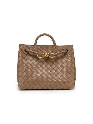 Bottega Veneta Women's Andiamo Intrecciato Leather Top-Handle Bag - Cognac | Thumbnail 1 Bottega Veneta Women's Andiamo Intrecciato Leather Top-Handle Bag - Cognac | Thumbnail 1