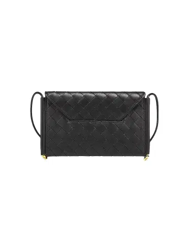 Bottega Veneta Women's Intrecciato Leather Envelope Wallet-On-Chain Bag - Black | Thumbnail 1 Bottega Veneta Women's Intrecciato Leather Envelope Wallet-On-Chain Bag - Black | Thumbnail 1