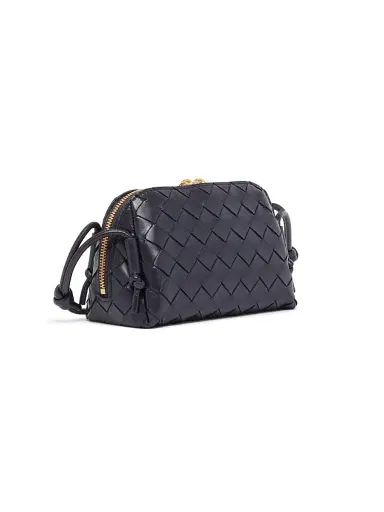 Bottega Veneta Women's Intrecciato Nappa Leather Pouch - Nocturnal Gold | Thumbnail 4 Bottega Veneta Women's Intrecciato Nappa Leather Pouch - Nocturnal Gold | Thumbnail 4