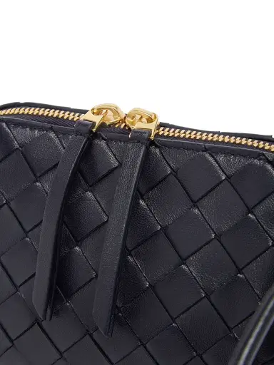 Bottega Veneta Women's Intrecciato Nappa Leather Pouch - Nocturnal Gold | Thumbnail 5 Bottega Veneta Women's Intrecciato Nappa Leather Pouch - Nocturnal Gold | Thumbnail 5