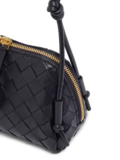 Bottega Veneta Women's Intrecciato Nappa Leather Pouch - Nocturnal Gold | Thumbnail 6 Bottega Veneta Women's Intrecciato Nappa Leather Pouch - Nocturnal Gold | Thumbnail 6