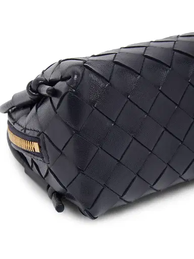 Bottega Veneta Women's Intrecciato Nappa Leather Pouch - Nocturnal Gold | Thumbnail 7 Bottega Veneta Women's Intrecciato Nappa Leather Pouch - Nocturnal Gold | Thumbnail 7