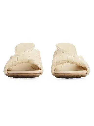Bottega Veneta Women's Blink 90MM Intrecciato Leather Mules - Sea Salt | Thumbnail 2 Bottega Veneta Women's Blink 90MM Intrecciato Leather Mules - Sea Salt | Thumbnail 2