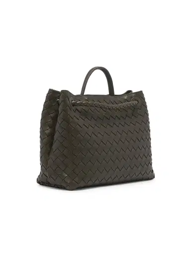 Bottega Veneta Women's Andiamo Intrecciato Leather Top-Handle Bag - Kaki | Thumbnail 5 Bottega Veneta Women's Andiamo Intrecciato Leather Top-Handle Bag - Kaki | Thumbnail 5