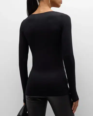 Majestic Filatures Soft Touch Marrow-Edge Long-Sleeve Top | Thumbnail 3 Majestic Filatures Soft Touch Marrow-Edge Long-Sleeve Top | Thumbnail 3