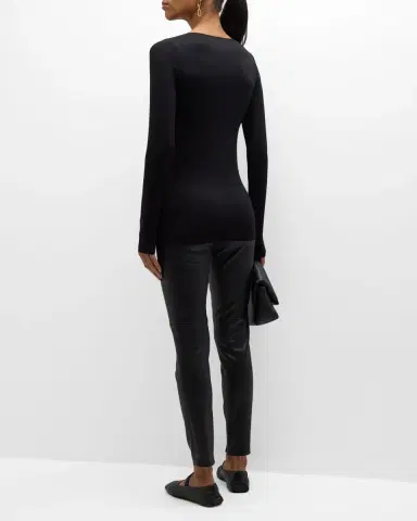 Majestic Filatures Soft Touch Marrow-Edge Long-Sleeve Top | Thumbnail 6 Majestic Filatures Soft Touch Marrow-Edge Long-Sleeve Top | Thumbnail 6