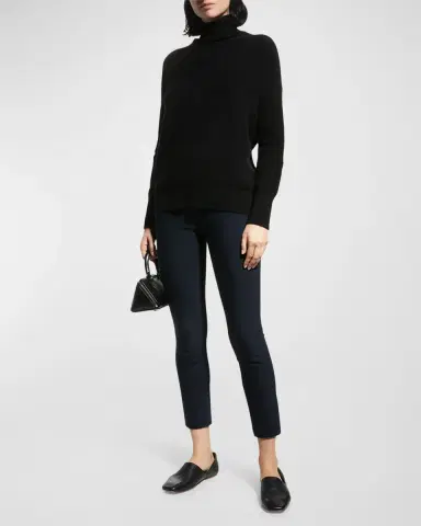Vince Bobbi Mid-Rise Stitch Front Seam Leggings | Thumbnail 2 Vince Bobbi Mid-Rise Stitch Front Seam Leggings | Thumbnail 2