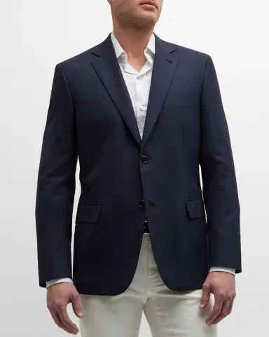 Brioni Men's Ravello Wool Two-Button Sport Coat | Thumbnail 4 Brioni Men's Ravello Wool Two-Button Sport Coat | Thumbnail 4