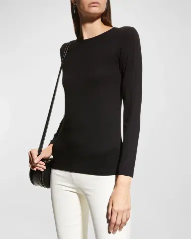Majestic Filatures Soft Touch Crewneck Top | Thumbnail 4 Majestic Filatures Soft Touch Crewneck Top | Thumbnail 4