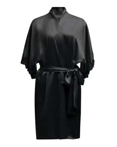 Christine Lingerie Bijoux Short Silk Robe | Thumbnail 1 Christine Lingerie Bijoux Short Silk Robe | Thumbnail 1