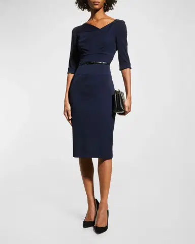BLACK HALO Jackie 3/4-Sleeve Sheath Dress | Thumbnail 2 BLACK HALO Jackie 3/4-Sleeve Sheath Dress | Thumbnail 2