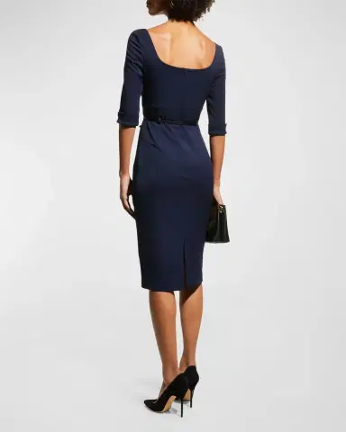 BLACK HALO Jackie 3/4-Sleeve Sheath Dress | Thumbnail 3 BLACK HALO Jackie 3/4-Sleeve Sheath Dress | Thumbnail 3