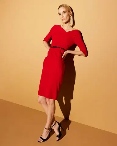 BLACK HALO Jackie 3/4-Sleeve Sheath Dress | Thumbnail 4 BLACK HALO Jackie 3/4-Sleeve Sheath Dress | Thumbnail 4