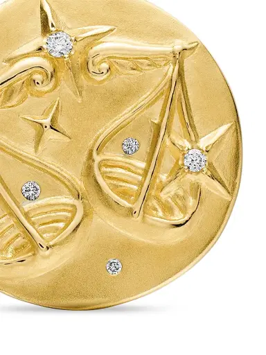 David Yurman Women's Zodiac Amulet in 18K Yellow Gold with Diamonds - Libra | Thumbnail 5 David Yurman Women's Zodiac Amulet in 18K Yellow Gold with Diamonds - Libra | Thumbnail 5
