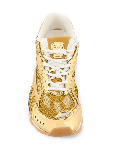 Bottega Veneta Men's Orbit Low-Top Sneakers - Gold White - Size 6 | Thumbnail 4 Bottega Veneta Men's Orbit Low-Top Sneakers - Gold White - Size 6 | Thumbnail 4