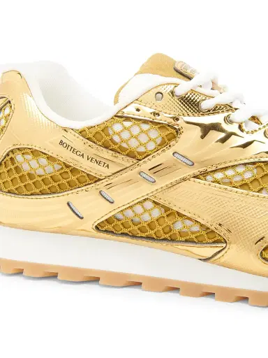 Bottega Veneta Men's Orbit Low-Top Sneakers - Gold White - Size 6 | Thumbnail 5 Bottega Veneta Men's Orbit Low-Top Sneakers - Gold White - Size 6 | Thumbnail 5