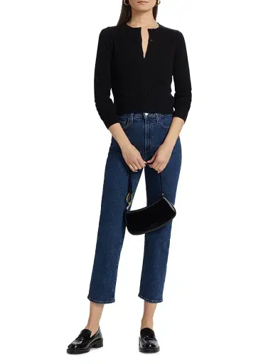Joe's Jeans Women's by Dani Michelle Dani Cashmere Cardigan - Black | Thumbnail 2 Joe's Jeans Women's by Dani Michelle Dani Cashmere Cardigan - Black | Thumbnail 2