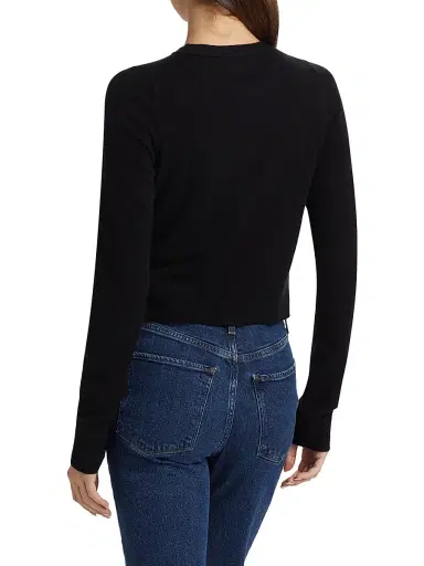 Joe's Jeans Women's by Dani Michelle Dani Cashmere Cardigan - Black | Thumbnail 5 Joe's Jeans Women's by Dani Michelle Dani Cashmere Cardigan - Black | Thumbnail 5