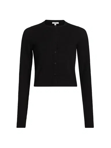 Joe's Jeans Women's by Dani Michelle Dani Cashmere Cardigan - Black | Thumbnail 1 Joe's Jeans Women's by Dani Michelle Dani Cashmere Cardigan - Black | Thumbnail 1