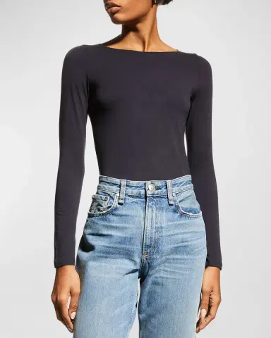 Majestic Filatures Soft Touch Marrow-Edge Long-Sleeve Top | Thumbnail 4 Majestic Filatures Soft Touch Marrow-Edge Long-Sleeve Top | Thumbnail 4